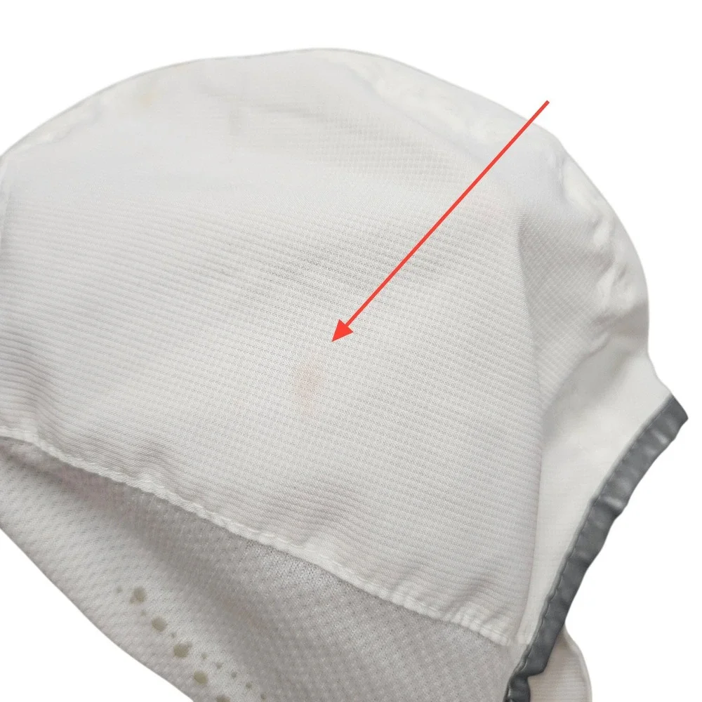Headsweats Performance Running Hat Unisex OS White‎ Coolmax Mesh Floral Logo Cap
